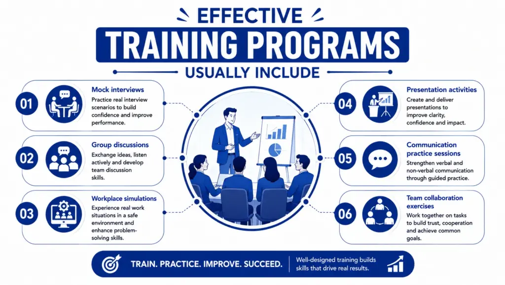 Effective training programs usually include
