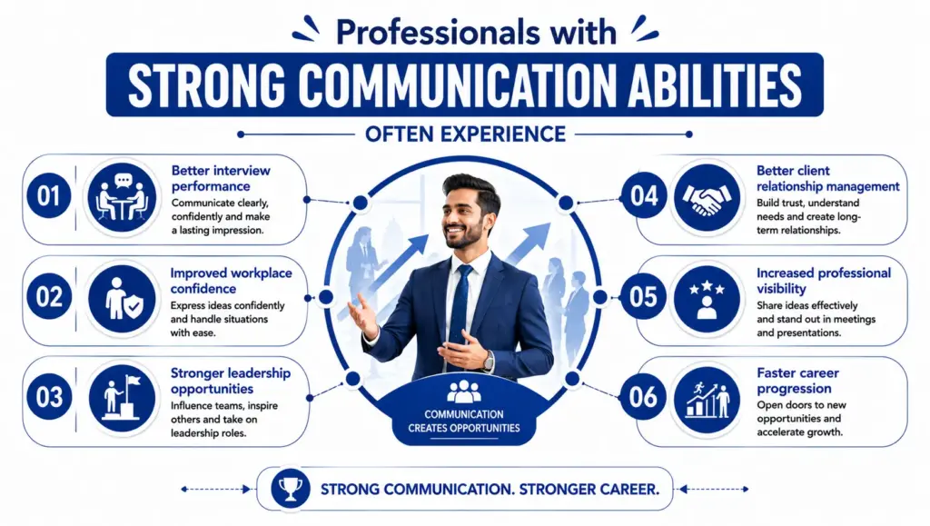 Professionals with strong communication abilities often experience
