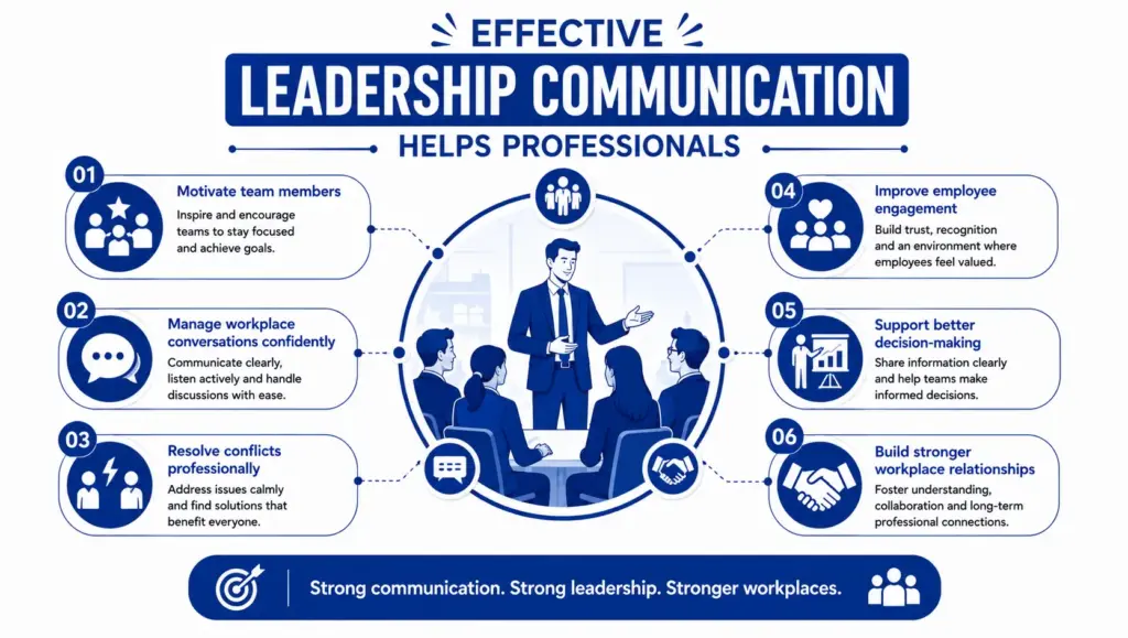 Effective leadership communication helps professionals