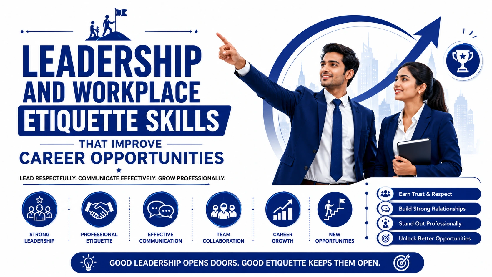 Leadership and Workplace Etiquette Skills That Improve Career Opportunities