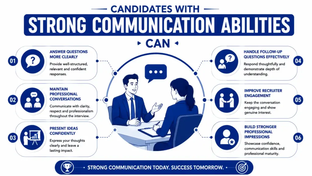 Candidates with strong communication abilities can
