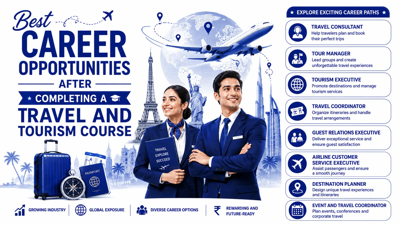 Best Career Opportunities After Completing a Travel and Tourism Course