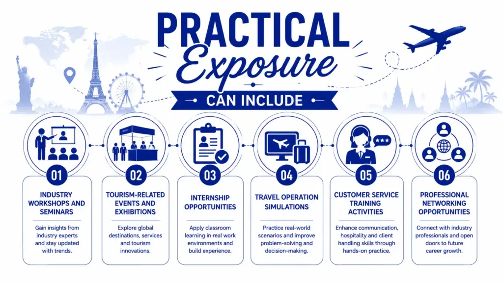 Practical exposure can include