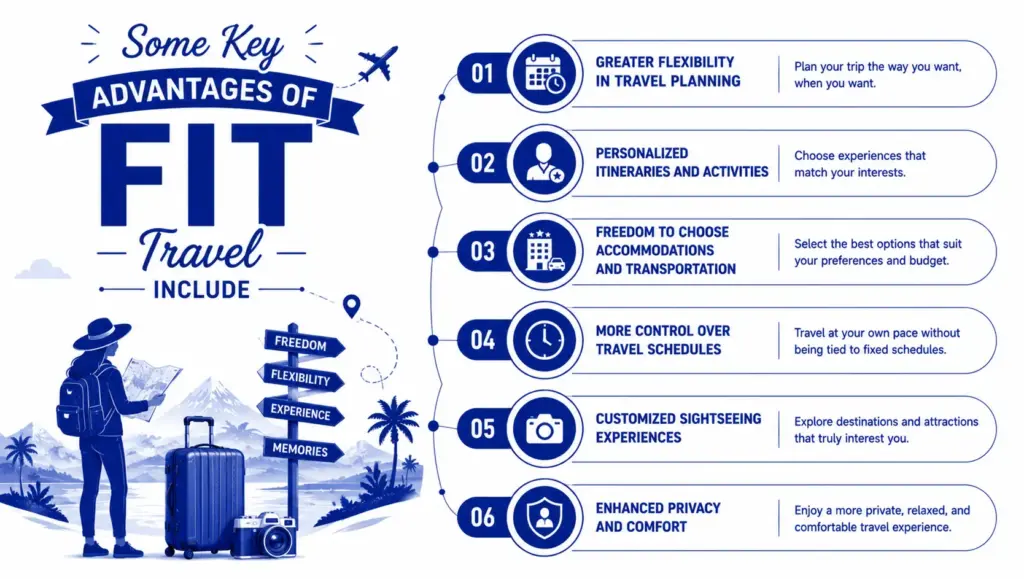 Some key advantages of FIT travel include