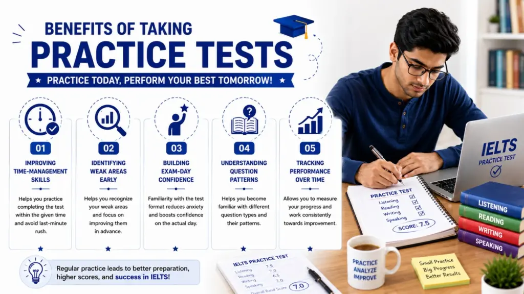 Benefits of taking practice tests include