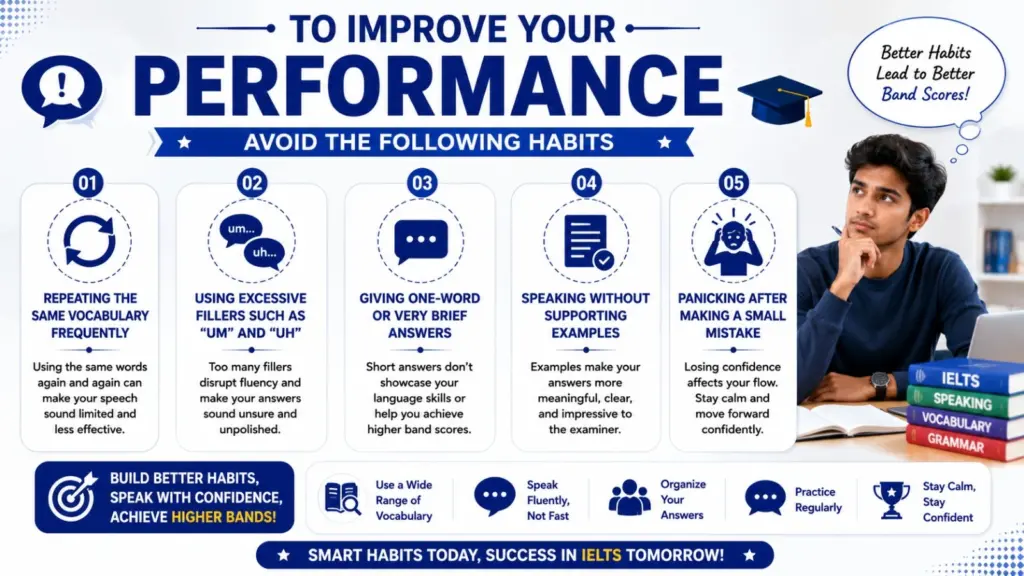 To improve your performance, avoid the following habits